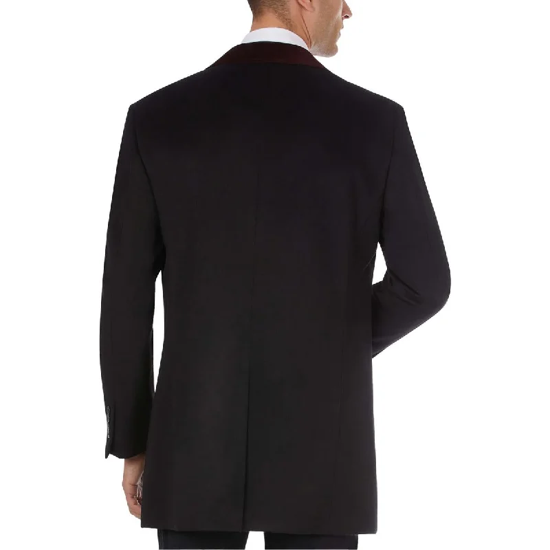 Tallia Mens Velutti Wool Blend Wool Overcoat