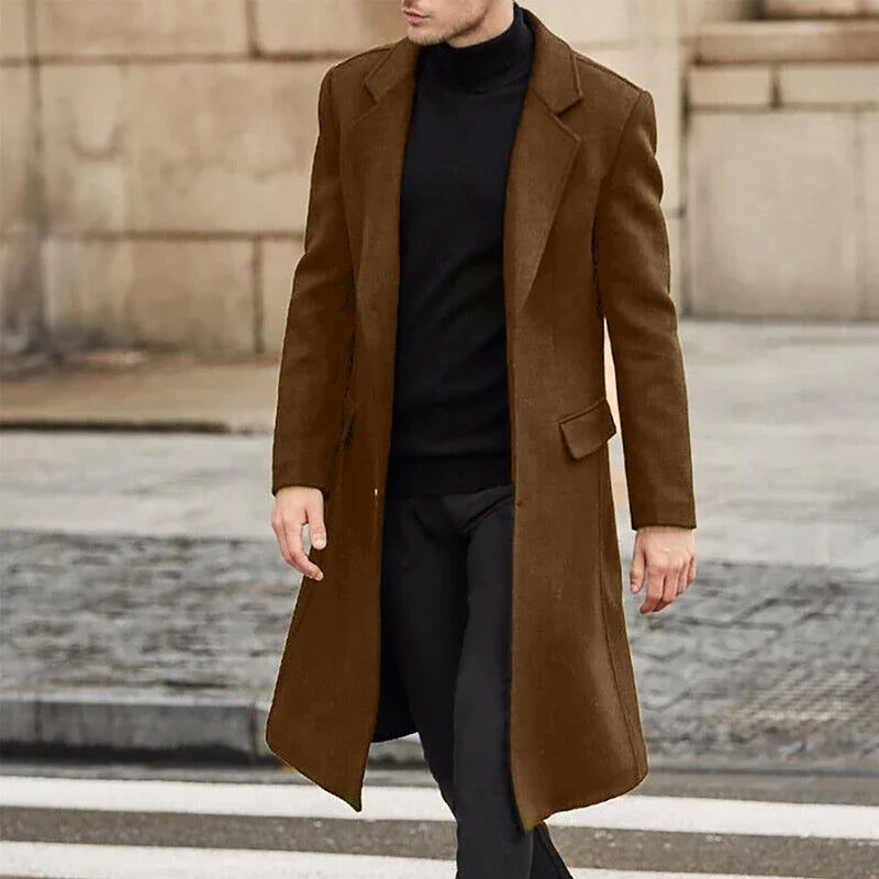 Casual Long Winter  Outerwear Overcoat Windbreaker Street Luxury