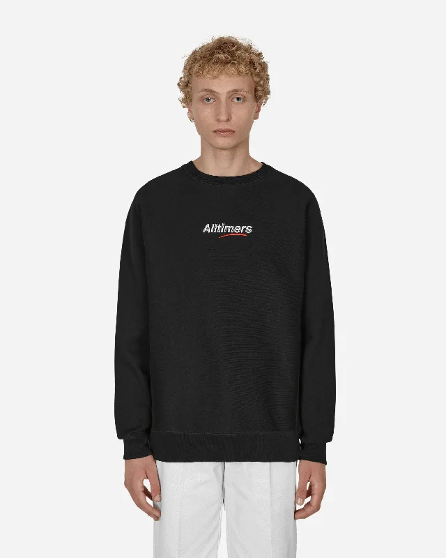 Mini Estate Embroidered Crewneck Sweatshirt Black