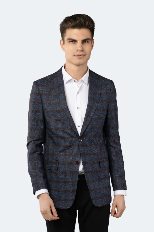 Blue Plaid Sportcoat