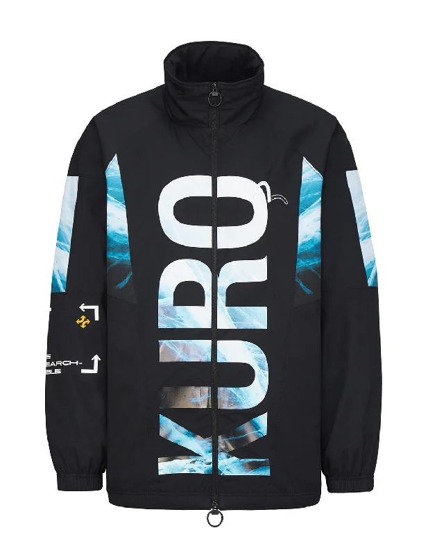 Glacier Logo Print Padded Windbreaker