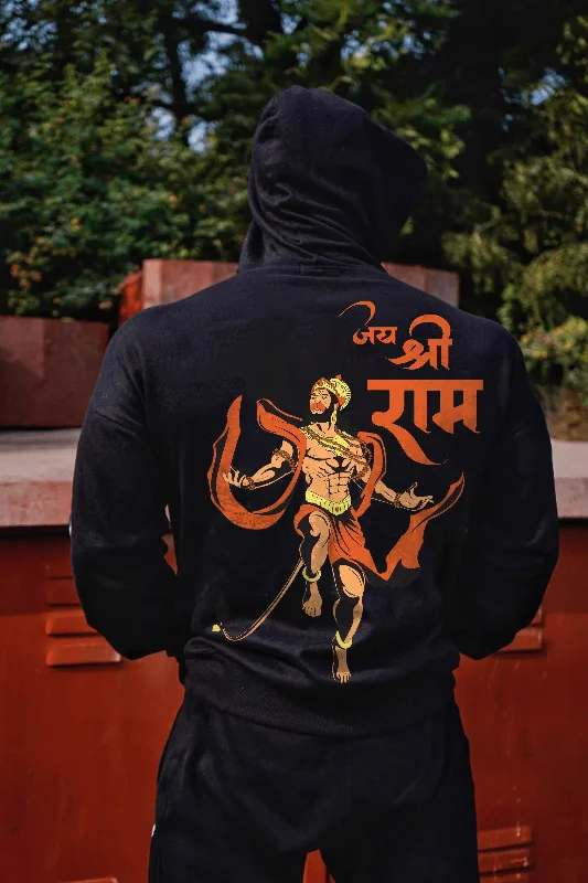 Jai Shree Ram Hanuman Ji Hoodie (BLACK)