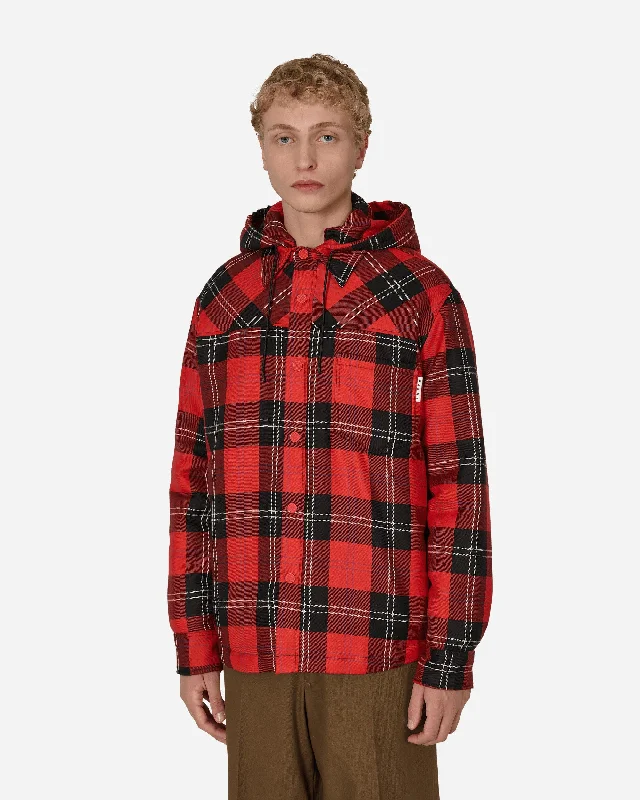 Padded Overshirt Red