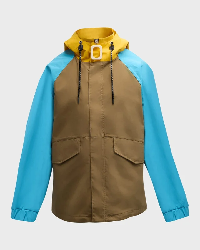 Men's Short Colorblock Parka