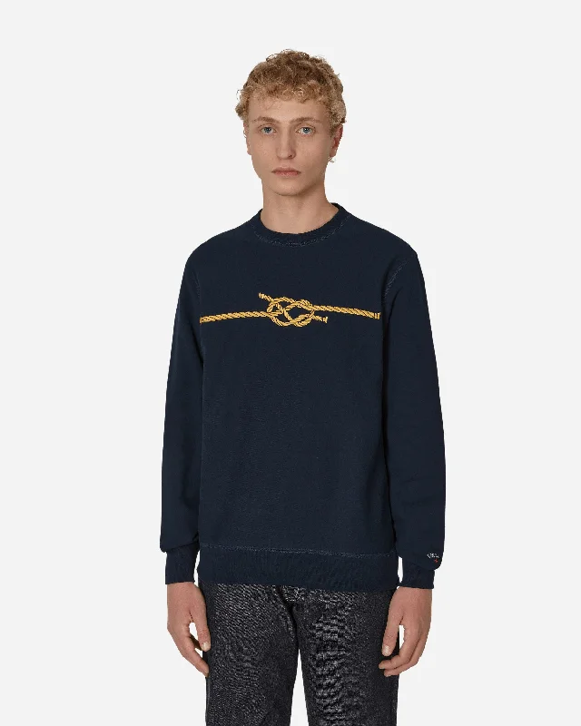 Knot Crewneck Sweatshirt Blue