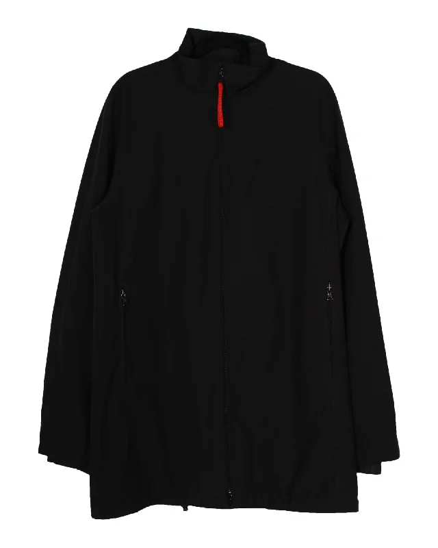 Prada Gore-Tex Windbreaker Jacket in Black Polyester