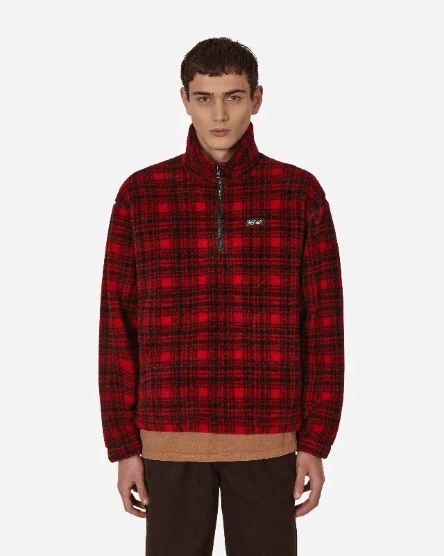 Woolrich Half Zip Polar Fleece Red