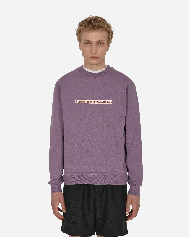 Logo Crewneck Sweatshirt Purple