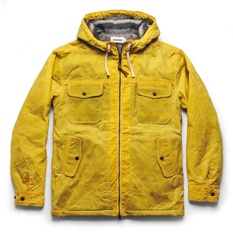 The Winslow Parka in Mustard Waxed Canvas