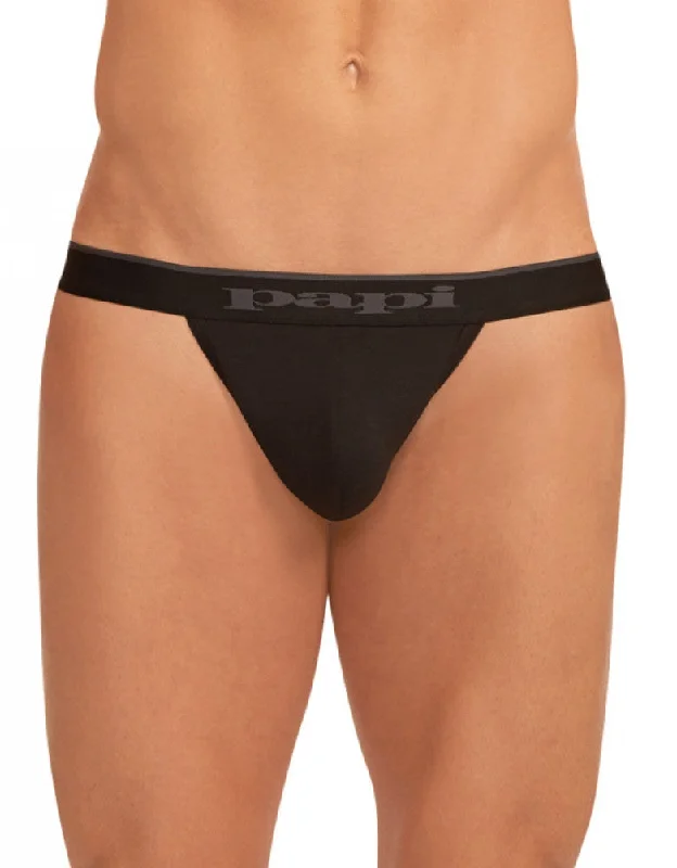 Designer men's thongs with a high - end finishPapi 3-Pack Cotton Stretch Thongs 980902