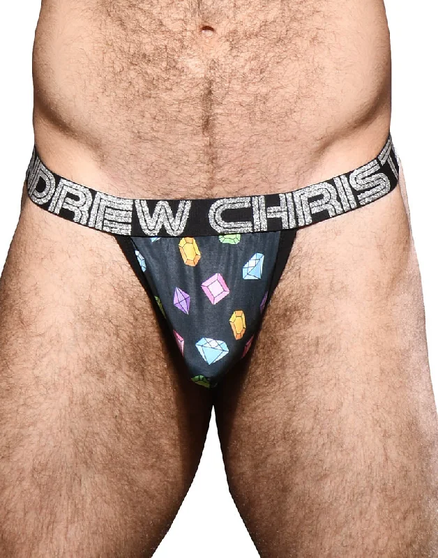 Cotton men's thongs for basic comfortAndrew Christian Gem Lattice Thong w/ Almost Naked 92271