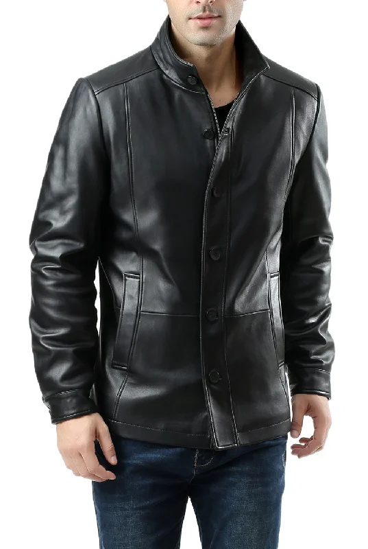 BGSD Men's "Brady" New Zealand Lambskin Leather City Jacket