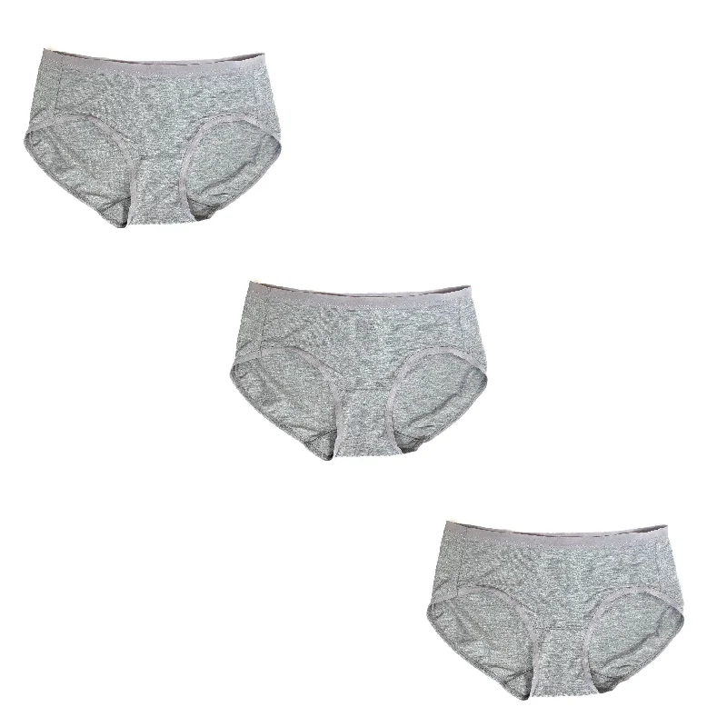 Slim - fit men's briefs for a modern styleHeather Grey Panties [ Pack of 3]