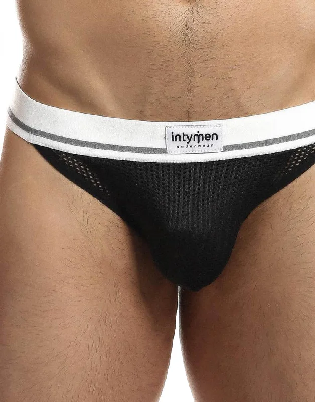 Neon - colored men's thongs for a bold statementIntymen Mesh Jock String INK010