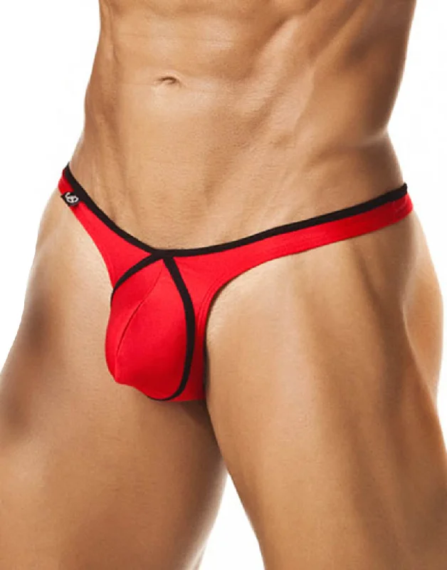 Patterned men's thongs, such as stripes or polka dotsJoe Snyder Pride Frame Thong JSPF03
