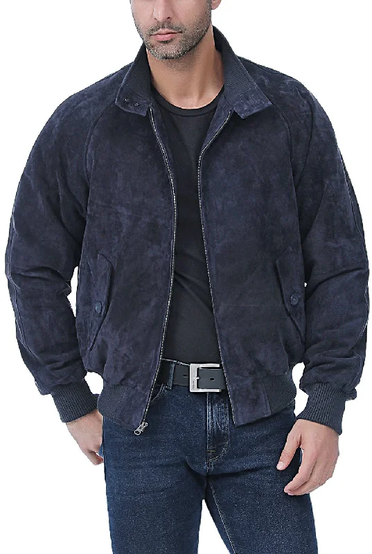 Landing Leathers Monogram Collection Men WWII Suede Leather Bomber Jacket