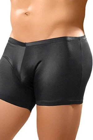 Cotton - blend men's briefs for added stretchMens Black Lycra Pouch Short