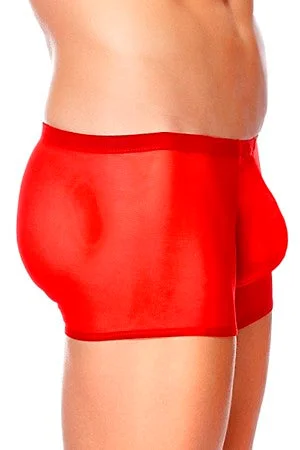 Men's briefs with a quick - dry featureMen's Red Mesh Pouch Shorts