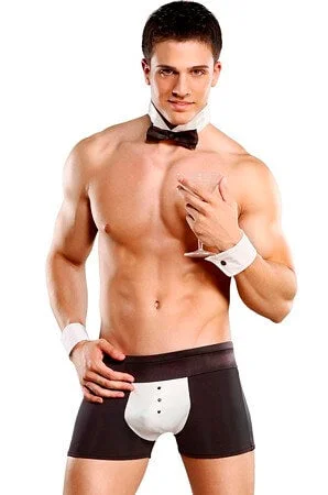 Men's briefs with a supportive pouch designMens Sexy Butler Costume