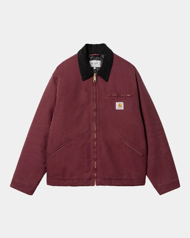 OG Detroit Jacket (Winter) | Malbec / Black (aged canvas)