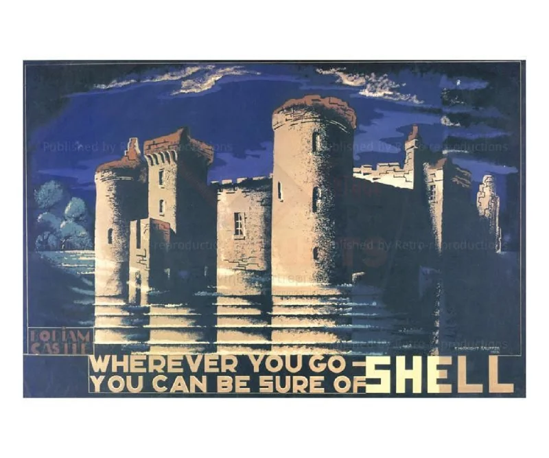 Bodiam Castle, Shell Oil, 1932