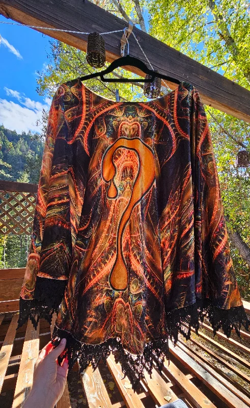 Dragon's Lair x Dripper Velvet Pullover Shawl