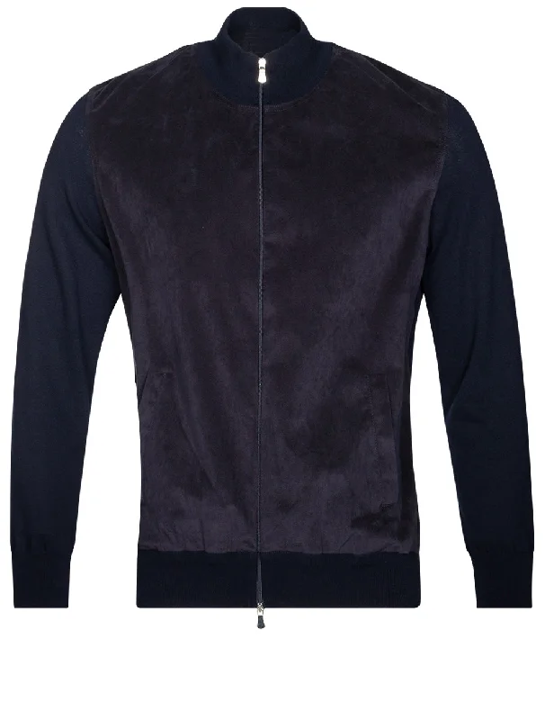 Full Zip Blouson Navy