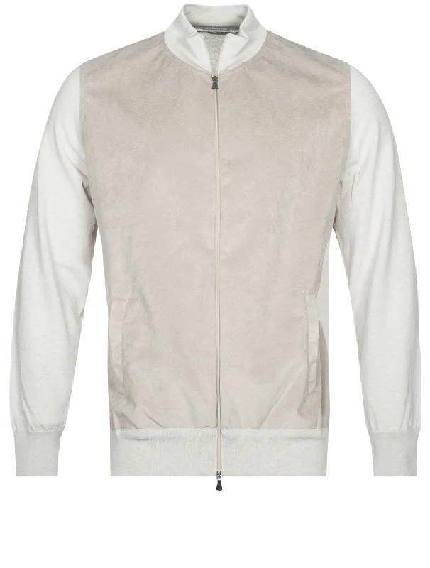 Full Zip Blouson Beige