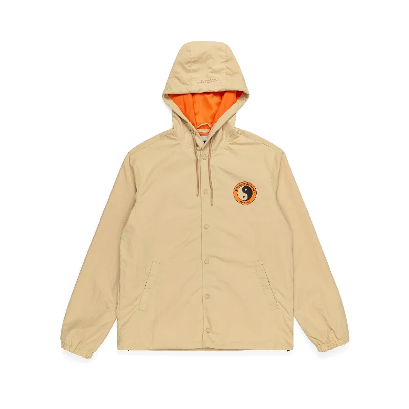 T&C Surf Designs Hooded Coach Jacket - Sand