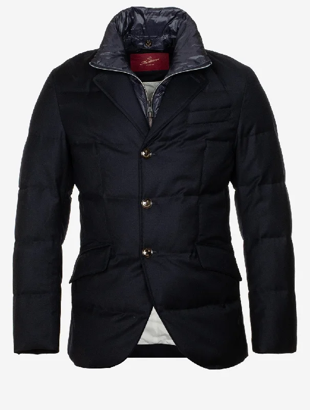 Short Down Jacket Navy