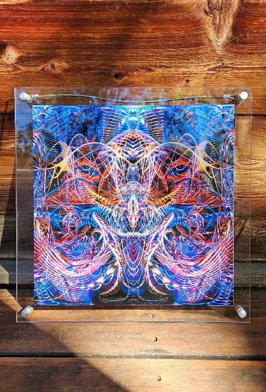 SALE: 14.5"x14.5" Cosmic Noise Acrylic Print