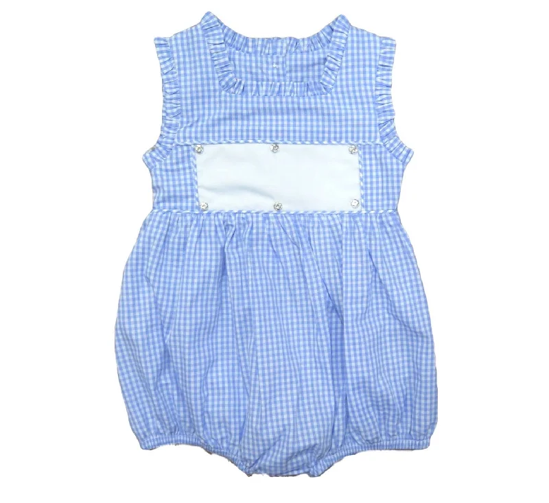 Swap-A-Smock Blue Gingham Bubble