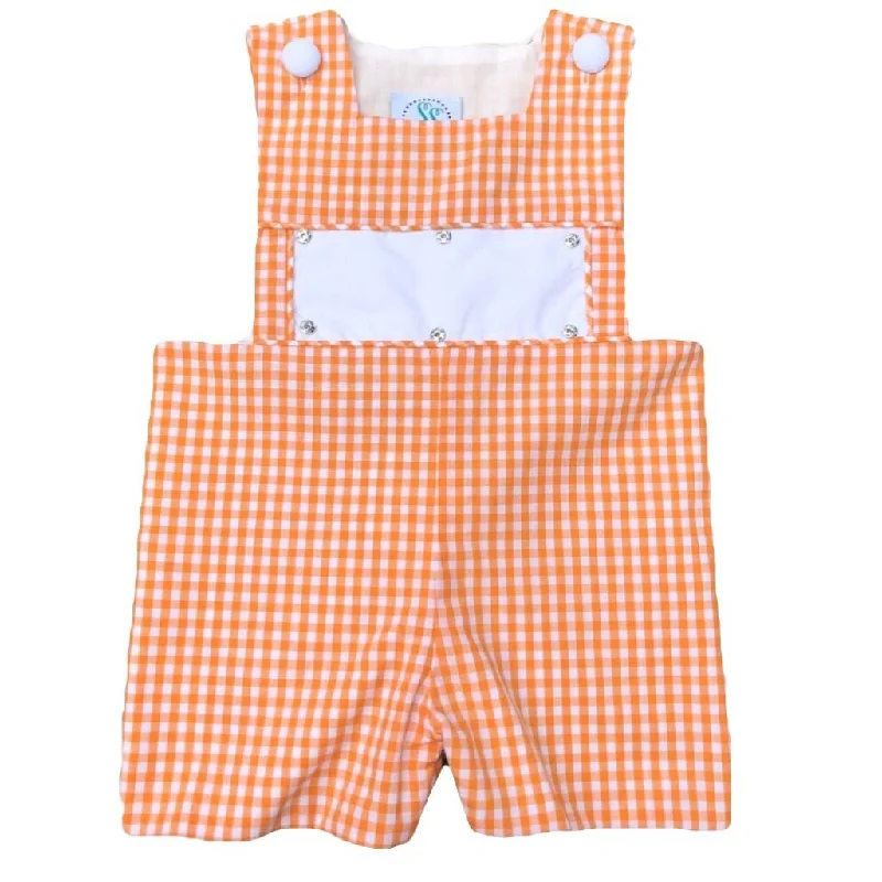 Swap-A-Smock Shortall - Orange Gingham