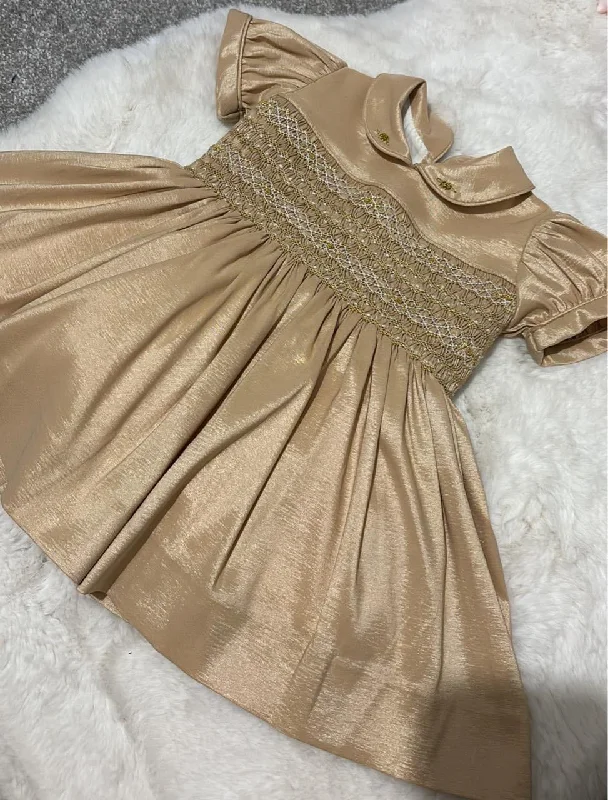 Tan/gold dress