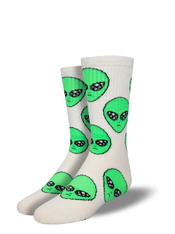 Moisture - wicking men's crew socks for sportsAlien All-Stars | Junior Active Crew