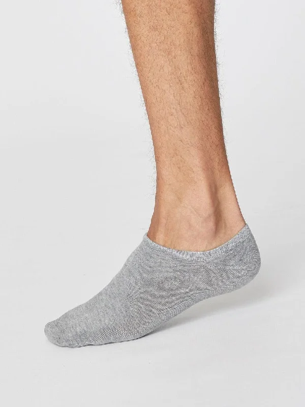 Running men's socks for sports performanceAshley Trainer Socks - Mid Grey Marle