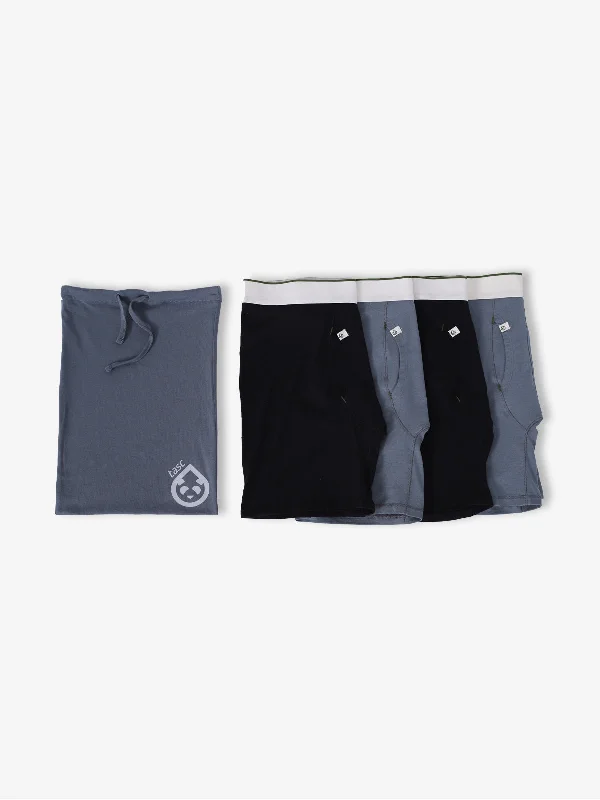 Silk men's socks for a smooth and soft touchBamBare Boxer Brief 4 Pack