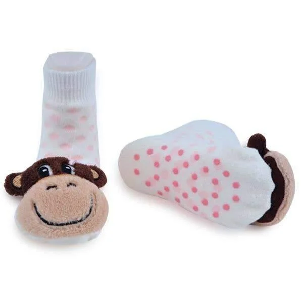 Thermal men's crew socks for cold weatherMonkey Girl Boogie Toes | Rattle Socks