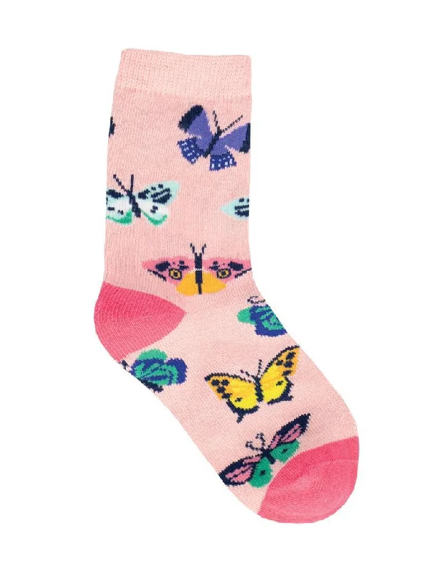 Compression men's crew socks for leg supportButterfly Migration | Youth Crew