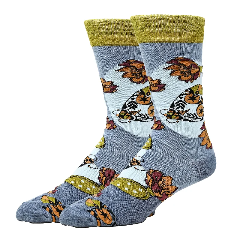 Long - length men's crew socks for extra coverageCactus Breeze Socks