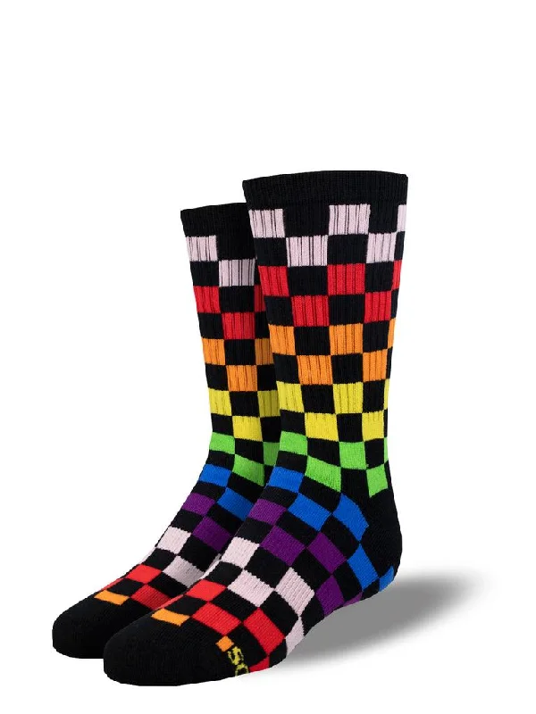 Cotton men's crew socks for everyday comfortCheck Me Out | Junior Active Crew