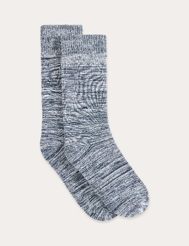 Diabetic men's socks for proper circulationChunky Bed Socks - Dove Marl