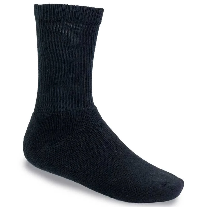 Moisture - wicking men's socks for drynessStone Peak Crew Youth Socks - Black 3 pack Moisture - wicking men's socks for drynessStone Peak Crew Youth Socks - Black 3 pack