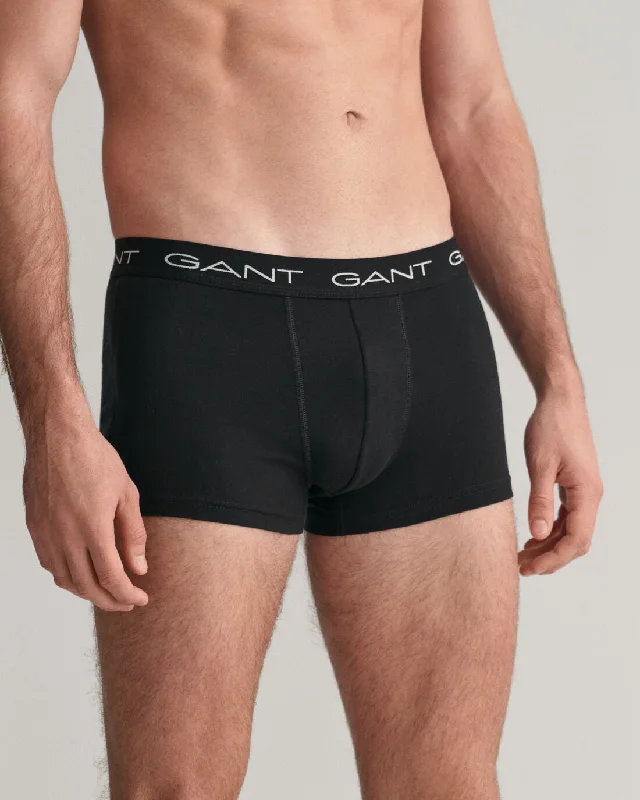 Patterned men's trunks, like camo or dotsTRUNK 3-PACK Black Black