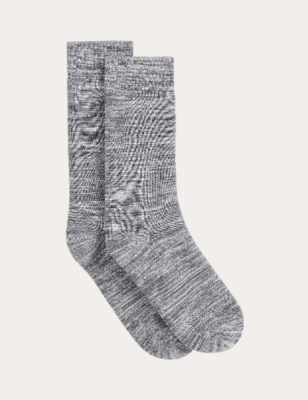 Running men's socks for sports performanceCrew Boot Socks - Grey Marl