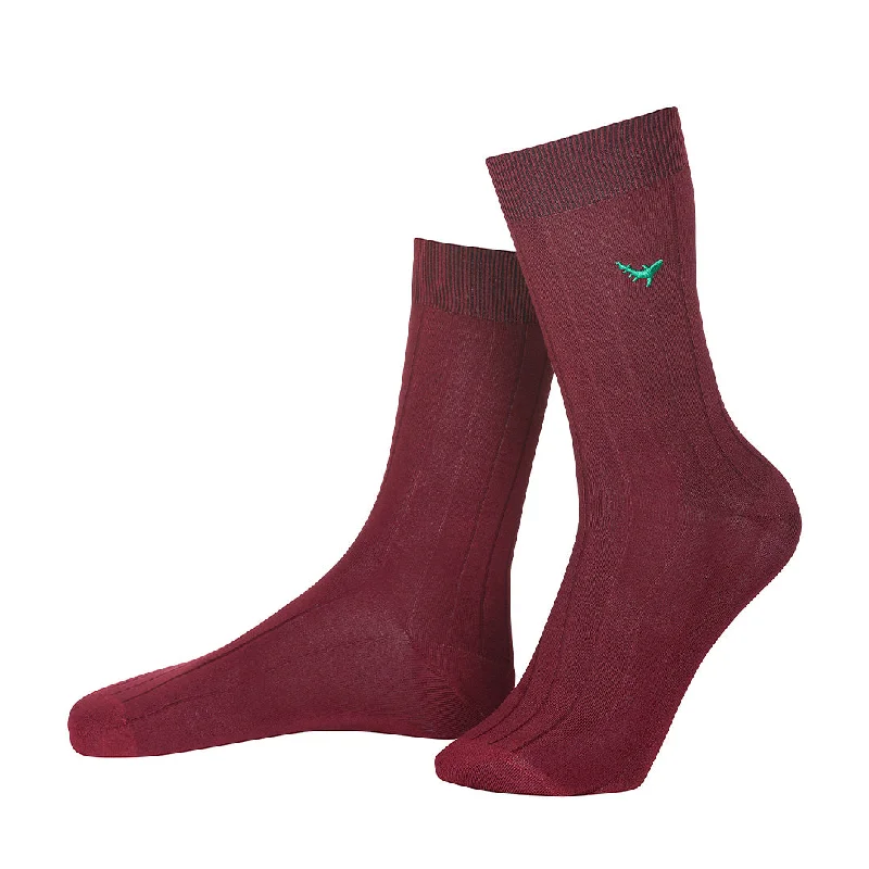 Short - height men's crew socks for a modern styleWineberry Delights-Crew Socks Bamboo Socks