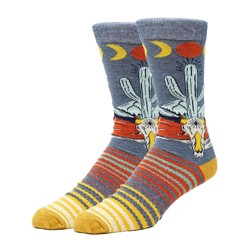 Tag - less men's crew socks to avoid irritationDessert Nights Socks