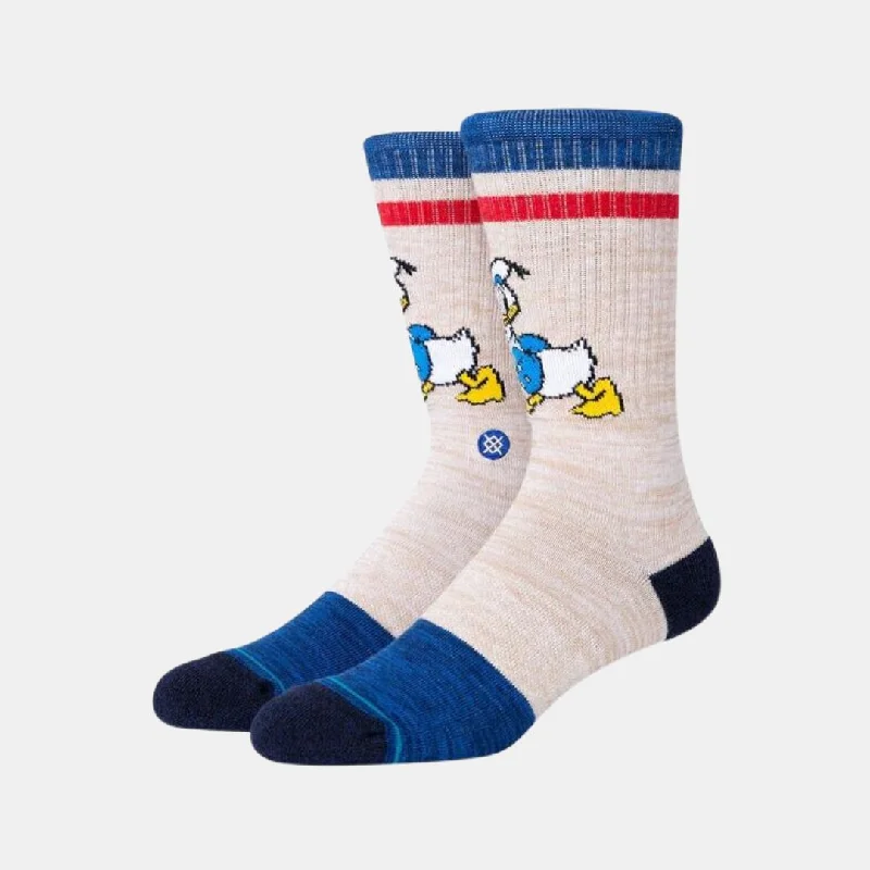 Athletic men's socks with arch supportDisney Vintage Donald Duck Crew Socks (Natural)