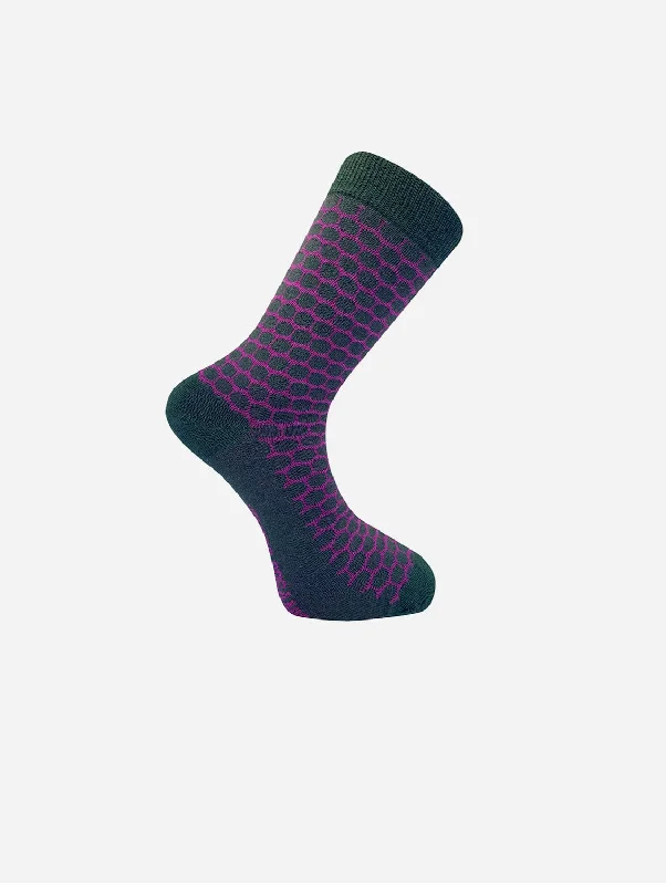 Bamboo men's socks for natural antibacterial propertiesDots Unisex Organic Cotton Socks | Purple Bamboo men's socks for natural antibacterial propertiesDots Unisex Organic Cotton Socks | Purple