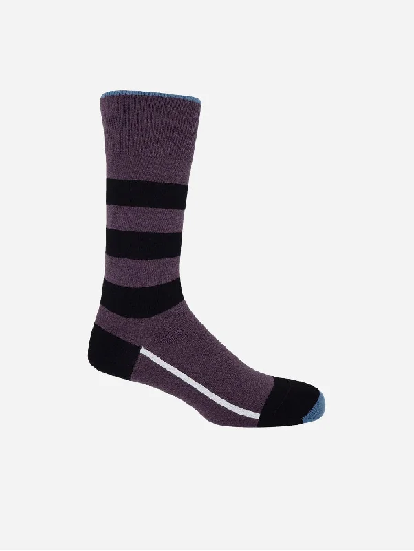 Athletic men's socks with arch supportEquilibrium Men's Organic Cotton Socks | Purple